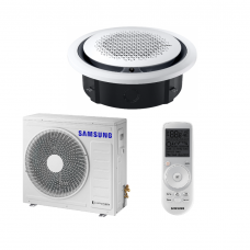 SAMSUNG 360 KASETINIO TIPO 7.1/8.0KW ORO KONDICIONIERIAUS KOMPLEKTAS; KOMPLEKTUOJAMAS SU PASIRENKAMA APDAILA IR DISTANCINIU PULTELIU.