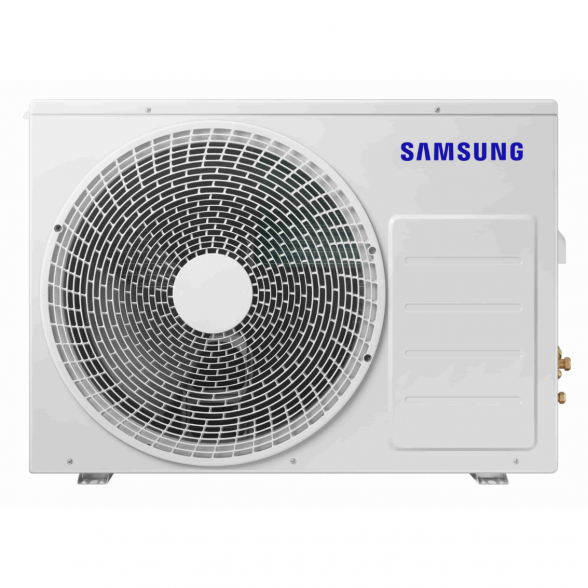 SAMSUNG NORDIC BEVĖJĖS MINI 4-KRYPTĖS 2.6/3.4KW KASETĖS KOMPLEKTAS;  KOMPLEKTUOJAMAS SU APDAILA IR DISTANCINIU PULTELIU. 4