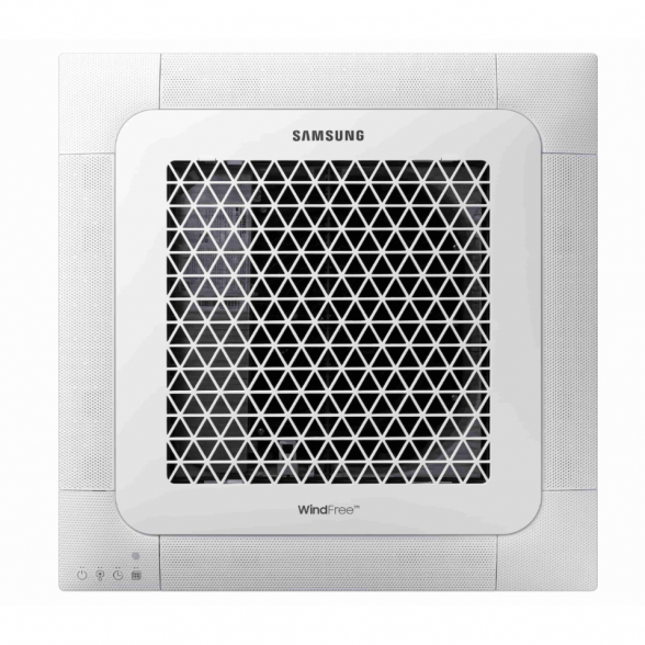 SAMSUNG NORDIC BEVĖJĖS MINI 4-KRYPTĖS 2.6/3.4KW KASETĖS KOMPLEKTAS;  KOMPLEKTUOJAMAS SU APDAILA IR DISTANCINIU PULTELIU. 6