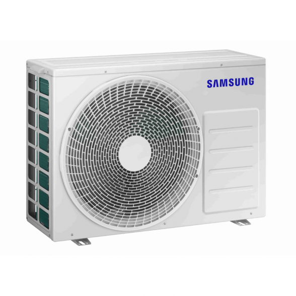 SAMSUNG NORDIC BEVĖJĖS MINI 4-KRYPTĖS 2.6/3.4KW KASETĖS KOMPLEKTAS;  KOMPLEKTUOJAMAS SU APDAILA IR DISTANCINIU PULTELIU. 1