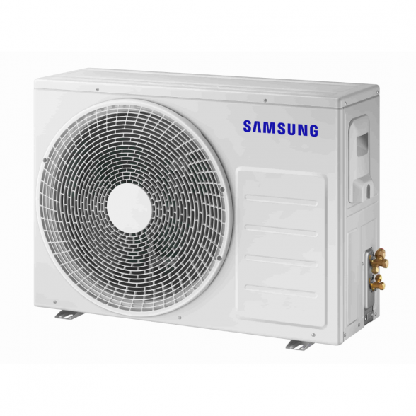 SAMSUNG NORDIC BEVĖJĖS MINI 4-KRYPTĖS 2.6/3.4KW KASETĖS KOMPLEKTAS;  KOMPLEKTUOJAMAS SU APDAILA IR DISTANCINIU PULTELIU. 3