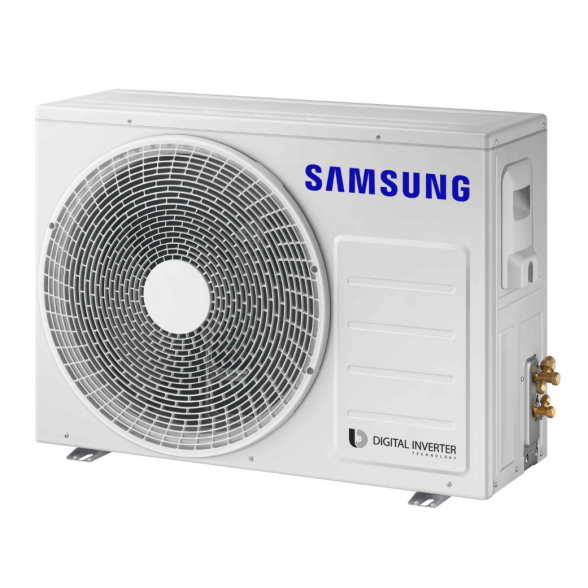 SAMSUNG BEVĖJĖS MINI 4-KRYPTĖS 5.0/5.5KW KASETĖS KOMPLEKTAS; KOMPLEKTUOJAMAS SU APDAILA IR DISTANCINIU PULTELIU. 4