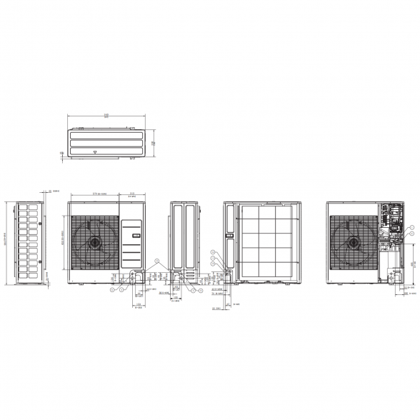 SAMSUNG 360 KASETINIO TIPO 10.0-11.2KW ORO KONDICIONIERIAUS KOMPLEKTAS (TRIFAZIS ĮRENGINYS); KOMPLEKTUOJAMAS SU PASIRENKAMA APDAILA IR DISTANCINIU PULTELIU. 10