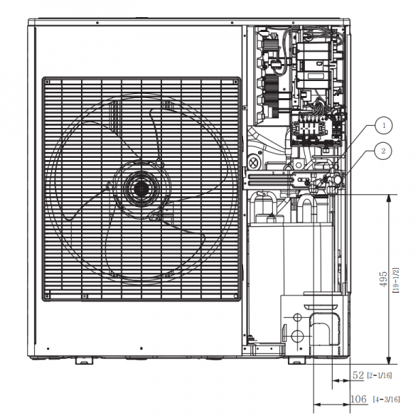 SAMSUNG DUCT S KANALINIO TIPO VIDUTINIO SLĖGIO 10.0/11.2KW ORO KONDICIONIERIAUS KOMPLEKTAS (VIENFAZIS ĮRENGINYS) SU LAIDINIU PULTELIU 3