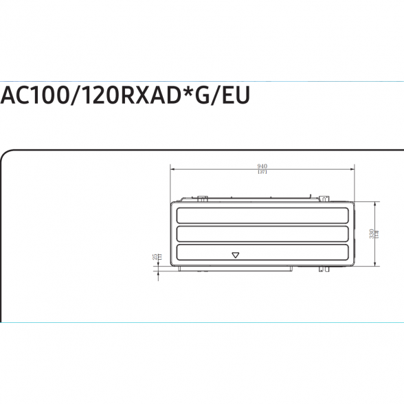 SAMSUNG DUCT S KANALINIO TIPO VIDUTINIO SLĖGIO 12.0/13.2KW ORO KONDICIONIERIAUS KOMPLEKTAS (VIENFAZIS ĮRENGINYS) SU LAIDINIU PULTELIU 5