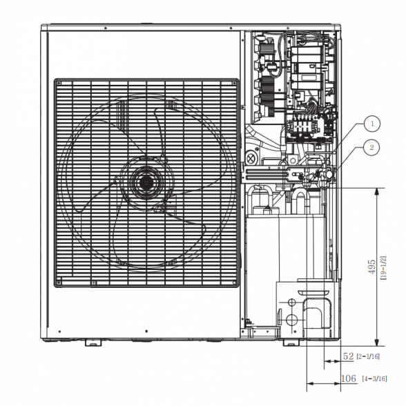 SAMSUNG DUCT S KANALINIO TIPO VIDUTINIO SLĖGIO 12.0/13.2KW ORO KONDICIONIERIAUS KOMPLEKTAS (VIENFAZIS ĮRENGINYS) SU LAIDINIU PULTELIU 3