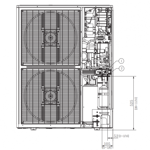 SAMSUNG DUCT S KANALINIO TIPO VIDUTINIO SLĖGIO 13.4/15.5KW ORO KONDICIONIERIAUS KOMPLEKTAS (VIENFAZIS ĮRENGINYS) SU LAIDINIU PULTELIU 4