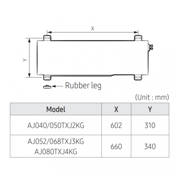 SAMSUNG MULTI-SPLIT SISTEMOS 5.0/5.6KW IŠORINIS BLOKAS 2