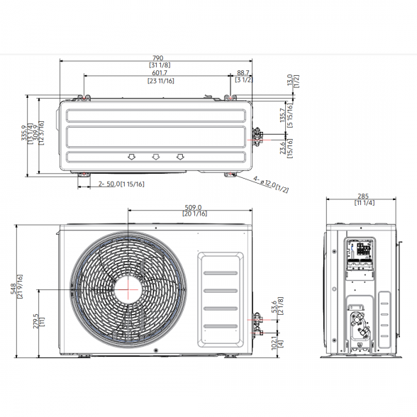 SAMSUNG NORDIC DLX SERIJOS SIENINIS 2.5/3.2KW ORO KONDICIONIERIAUS KOMPLEKTAS 7