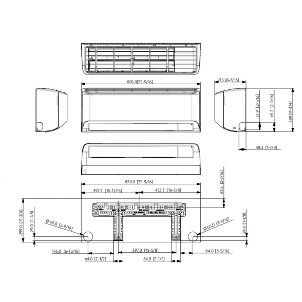 SAMSUNG SIENINIS LUZON 2.5/3.2KW ORO KONDICIONIERIAUS KOMPLEKTAS 4