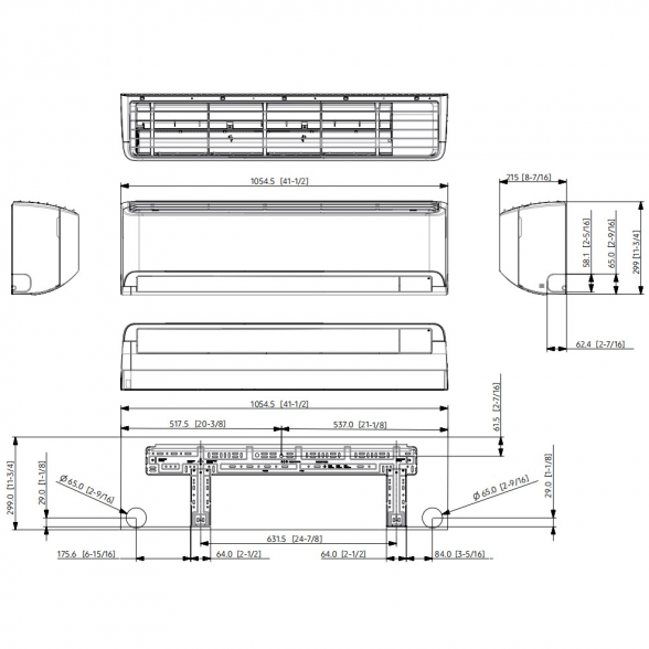 SAMSUNG SIENINIO KONDICIONIERIAUS LUZON MULTI-SPLIT 2.5/3.2KW VIDINIS BLOKAS 3