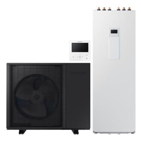 SAMSUNG oras-vanduo 12.0/12.0 KW monoblokas (vienfazis) su R290 freonu (su 260l talpa) ir nuotoliniu laidiniu valdikliu AE120CXYDEK/EU-AE260CNWMEG/EU-MWR-WW10KN