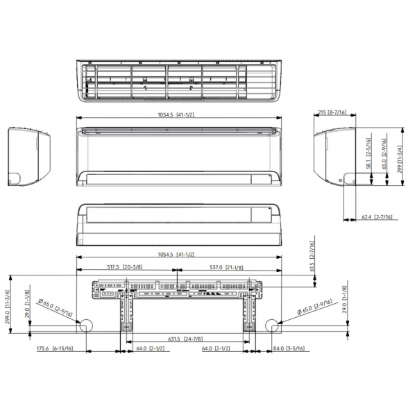 SAMSUNG SIENINIS LUZON 5.0/6.0KW ORO KONDICIONIERIAUS KOMPLEKTAS 6