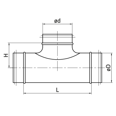 Trišakis 200-125 segmentinis su tarpine 1